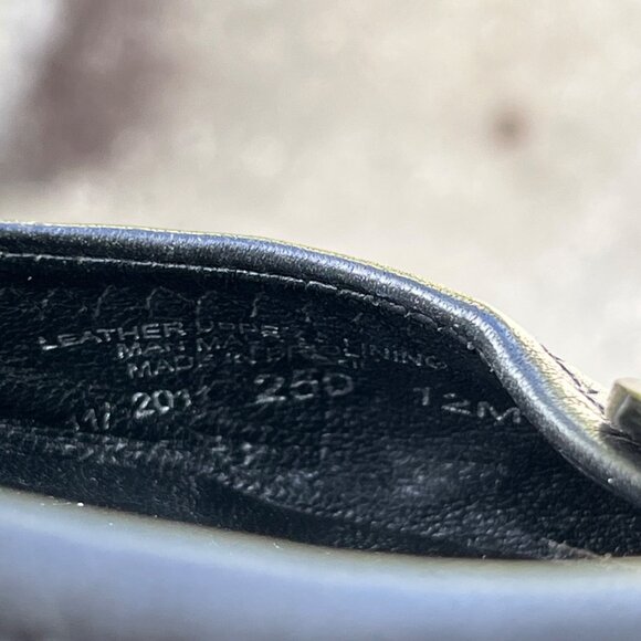 Tory Burch Minnie Black Leather Travel Ballet Flats Size 12 - Picture 8 of 9